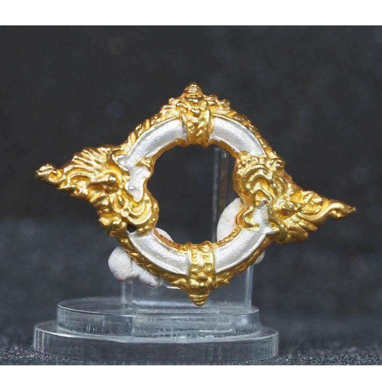 Thai Gold Plated Naga Amulet Charm by Thai Blessing Co for Protection and Prosperity Default Title