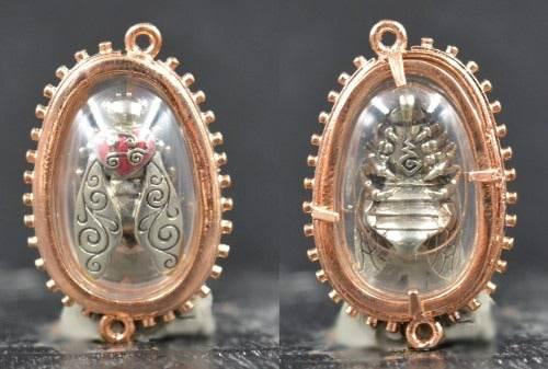 Thai Golden Bee Amulet for Wealth by Master Kruba Tao - Attract Prosperity and Abundance