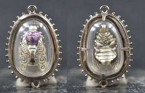 Thai Golden Bee Amulet for Wealth by Master Kruba Tao - Attract Prosperity and Abundance