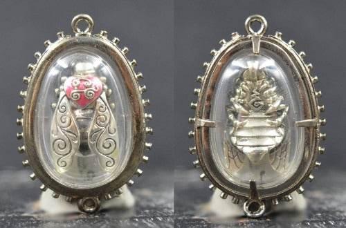 Thai Golden Bee Amulet for Wealth by Master Kruba Tao - Attract Prosperity and Abundance
