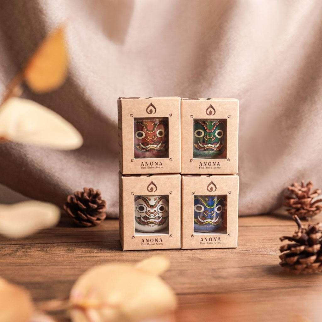 Thai Herbal Aroma Sachet with Elegant Decorative Jar for Fragrance and Wellness