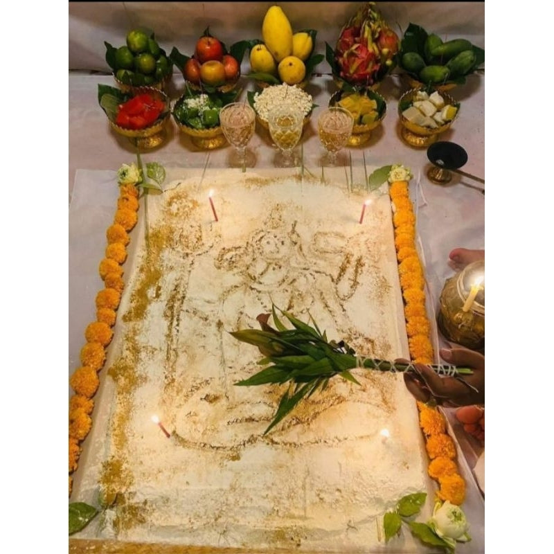 Phra Jaoh Chup Chiwit Powder - Thai Luck and Fortune Charm Powder for Prosperity and Success