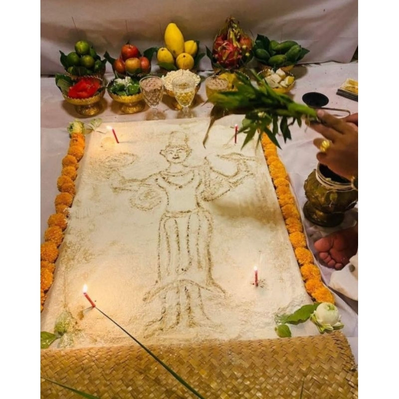 Phra Jaoh Chup Chiwit Powder - Thai Luck and Fortune Charm Powder for Prosperity and Success