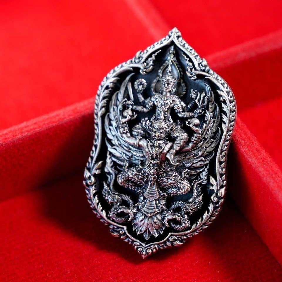 Narai Riding Garuda Coin - Thai Lucky Coin for Wealth and Protection Default Title