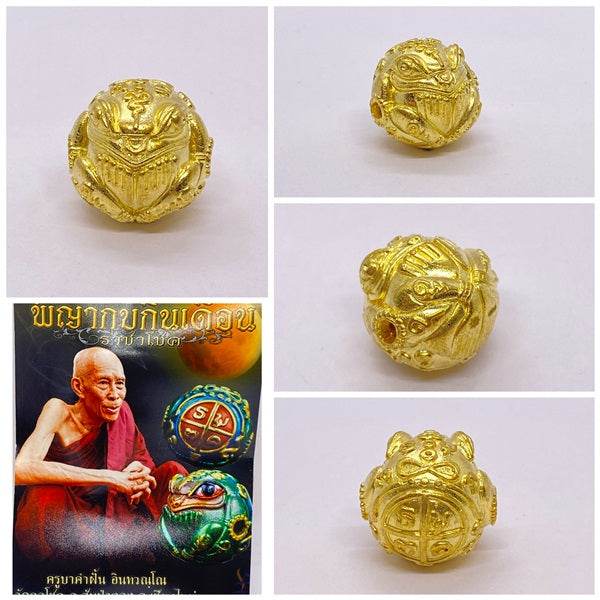 Thai Lucky Frog Charm for Wealth, Prosperity, and Good Fortune