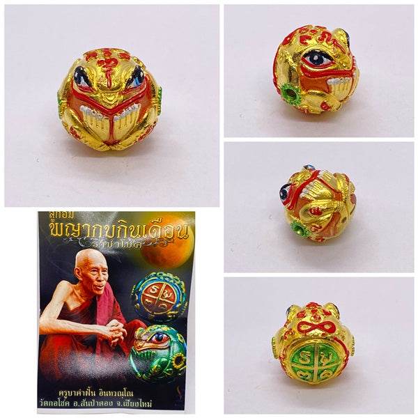 Thai Lucky Frog Charm for Wealth, Prosperity, and Good Fortune