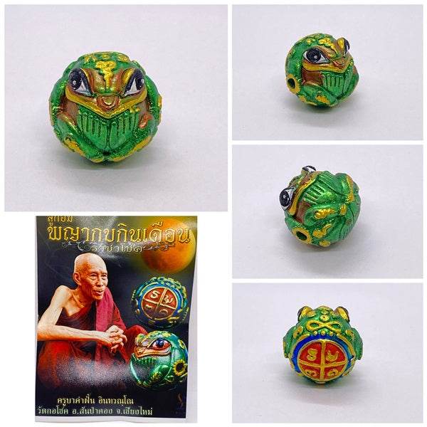 Thai Lucky Frog Charm for Wealth, Prosperity, and Good Fortune