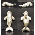 Thai Manatee Amulet - Pla Du Yong for Good Fortune and Blessings Pure silver