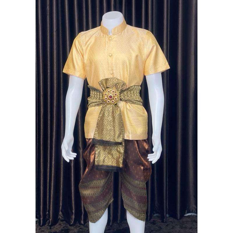 Thai Men's Wedding Outfit Traditional Set