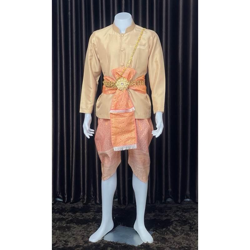 Thai Men's Wedding Outfit Traditional Set