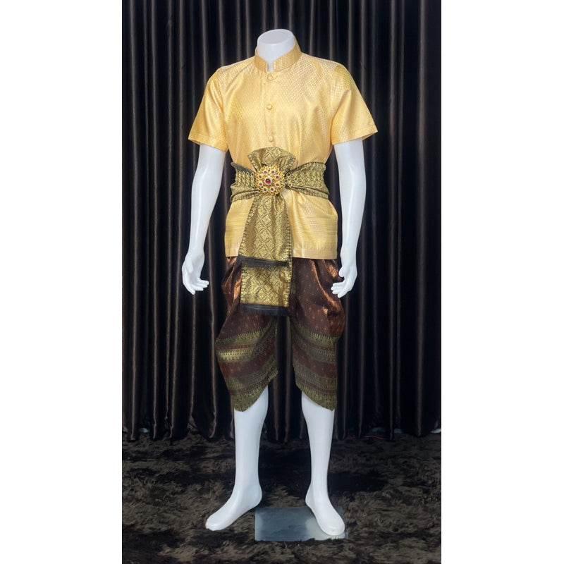 Thai Men's Wedding Outfit Traditional Set
