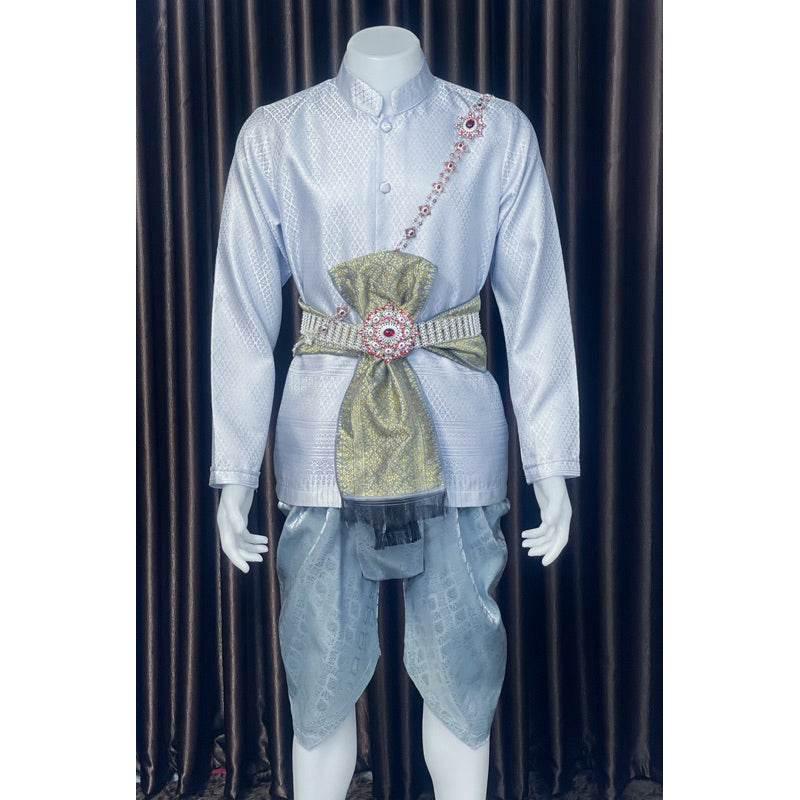 Thai Traditional Men's Outfit Set - Premium Style for Authentic Elegance