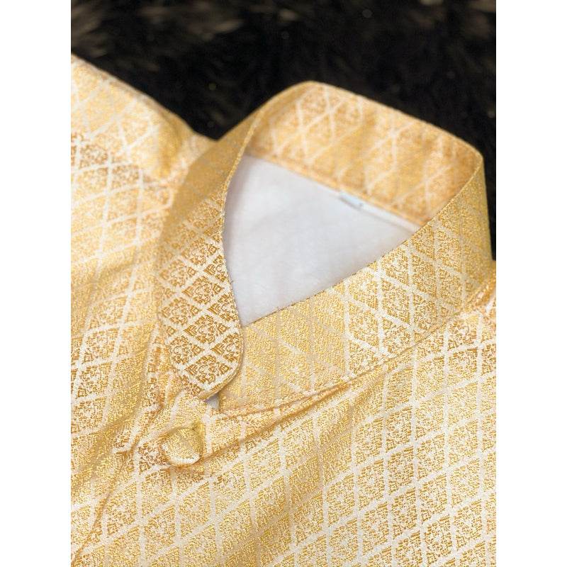 Thai Men's Wedding Outfit Traditional Set One-Sake.com Shirt only Only outfit Accessories Only outfit-Accessories-Shirt only-