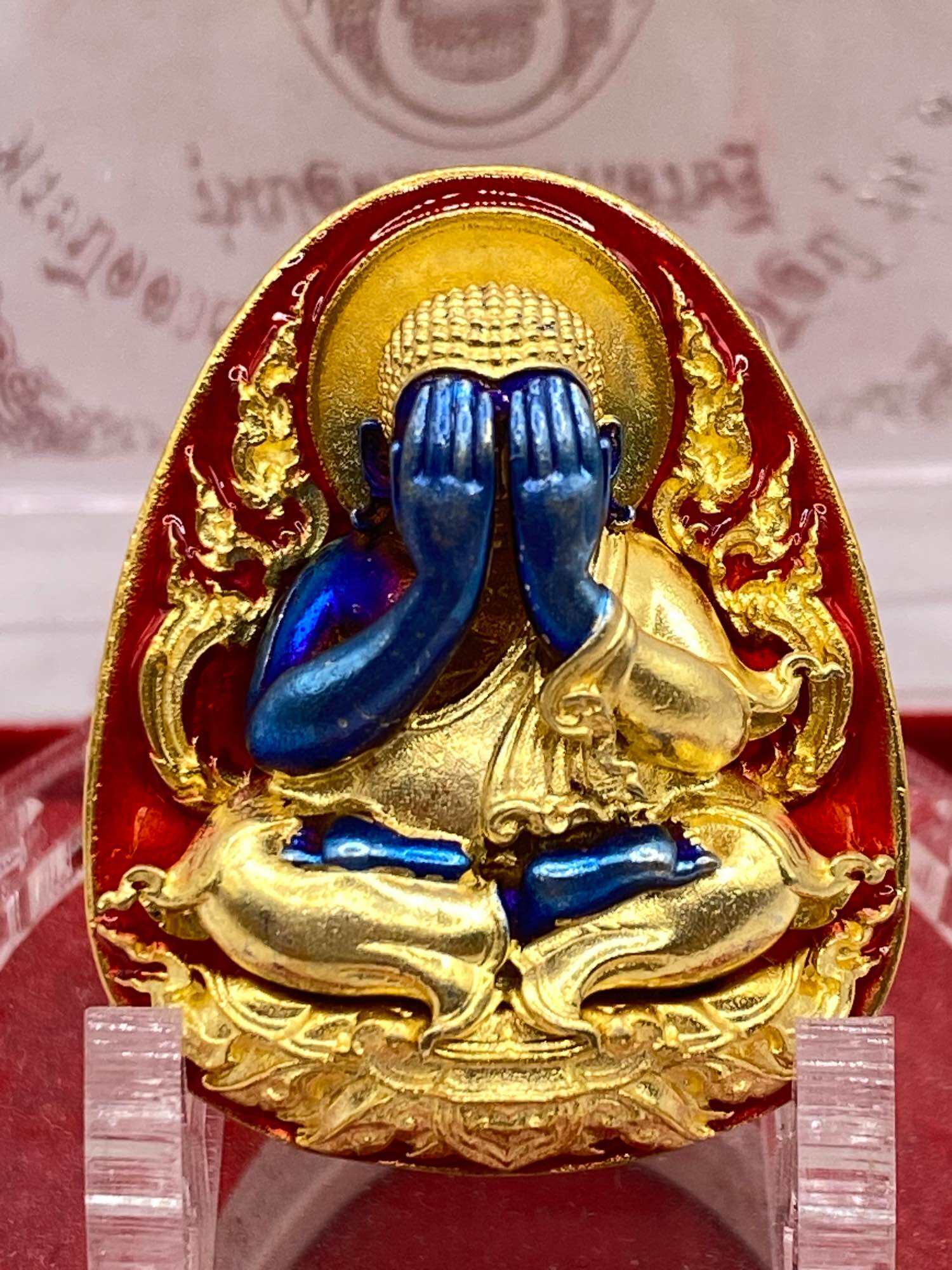 Thai Millionaire Amulet for Wealth - Phra Pidta Jumbo Kanok Khang Default Title