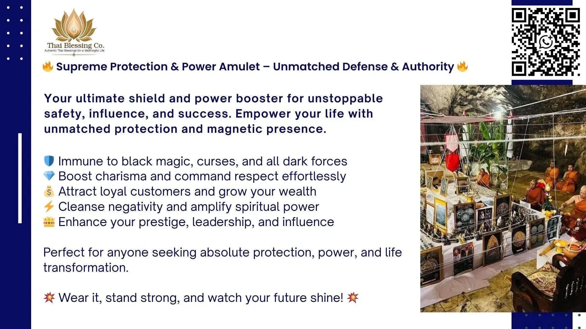 Phuttha Takrud Amulet by Thai Blessing Co - Triple-Layer Charm for Protection and Prosperity