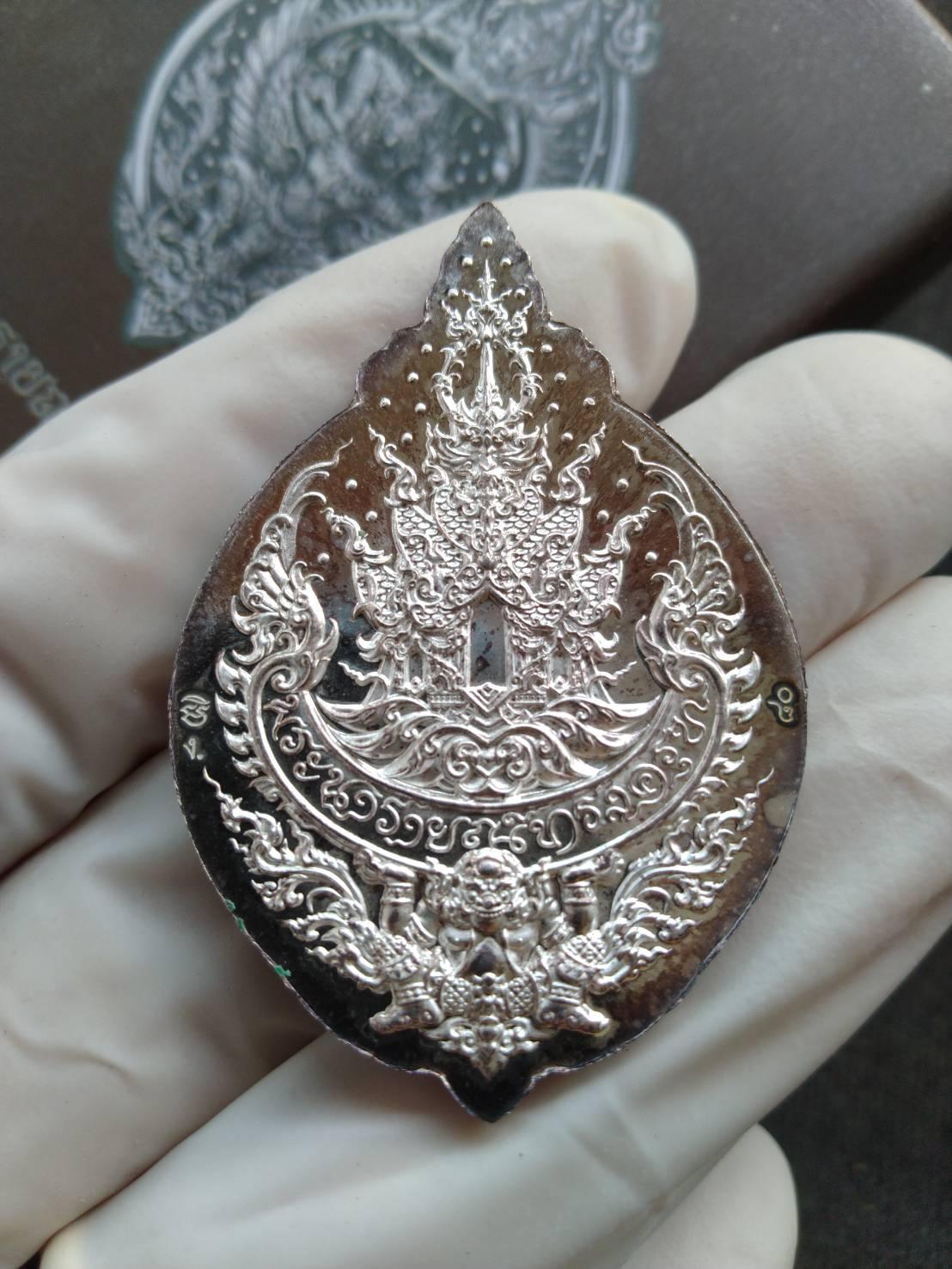 Authentic Narai on Garuda Silver Pendant for Prestige and Protection in Pure Silver