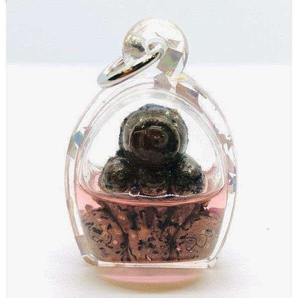 Thai Phra Pidta Protection Amulet - Supernatural Ghost Bone Phra Pidta 3 Nan Gray powder