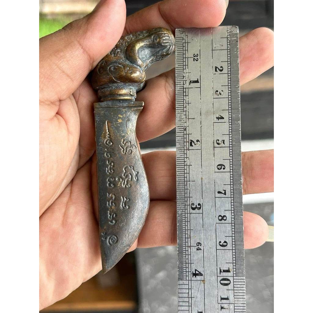 Thai Blessing Knife Amulet for Enhanced Spiritual Protection and Wellness
