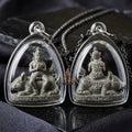 Authentic Thai Amulet "Mae Nang Phim Riding Wild Boar Aircraft Metal Alloy Pendant" Consecrated by Phra Ajarn Prasan, Wat Chong Kling B.E. 2561 (2018) - Direct Nephew & Lineage Disciple of Luang Pu Up, Wat Thong Sai