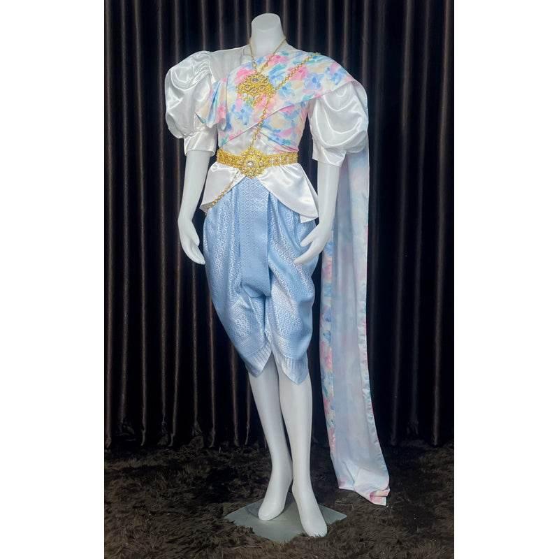 Thai Silk Bridal Outfit Set for Women - Elegant Thai Bridal Outfit Set