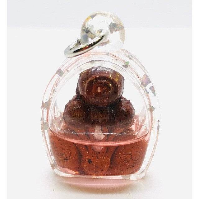 Thai Phra Pidta Protection Amulet - Supernatural Ghost Bone Phra Pidta 3 Nan Red charm powder