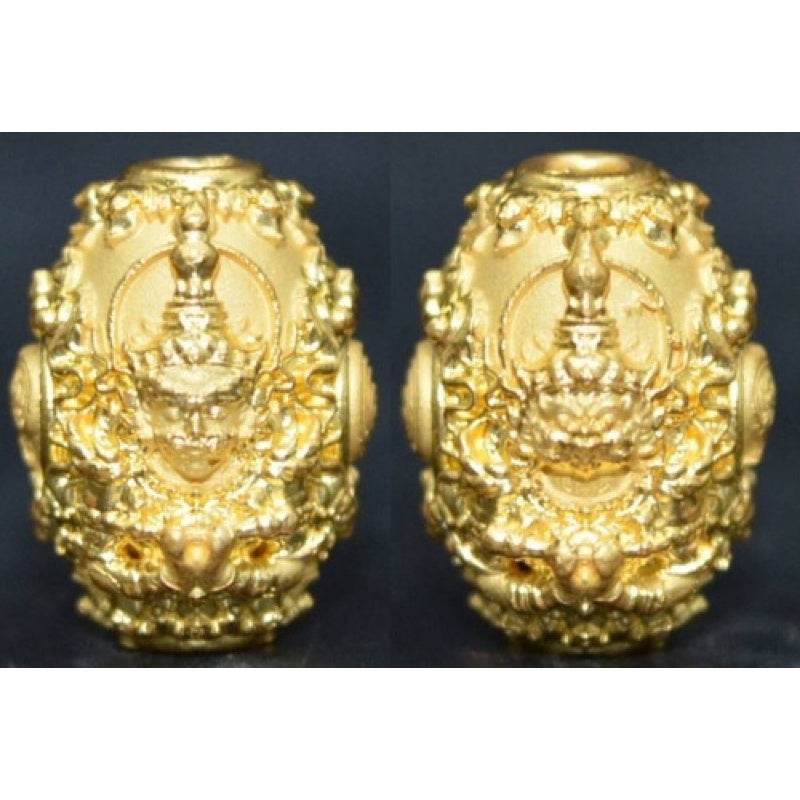 Thao Wessuwan Amulet for Wealth and Protection - Enhance Prosperity and Safety เนื้อชุบทอง
