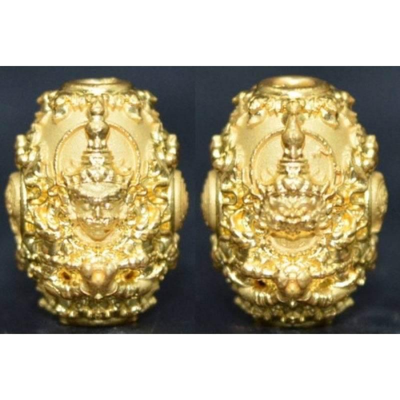 Thao Wessuwan Amulet for Wealth and Protection - Enhance Prosperity and Safety เนื้อชุบทอง