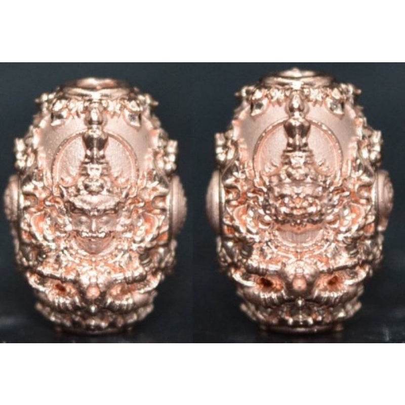 Thao Wessuwan Amulet for Wealth and Protection - Enhance Prosperity and Safety เนื้อชุบพิ้งค์