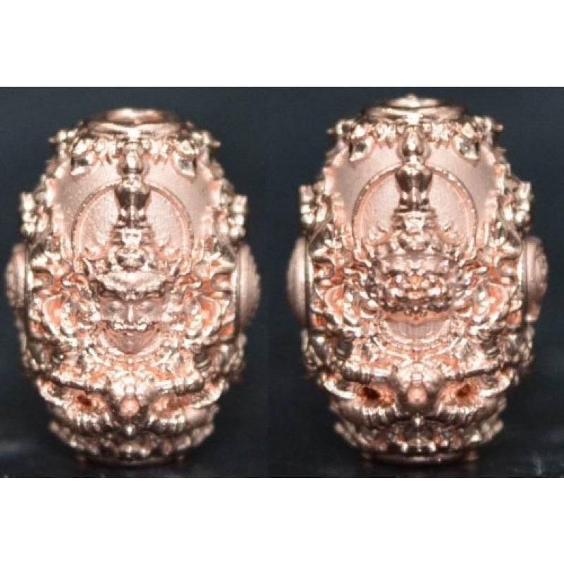 Thao Wessuwan Amulet for Wealth and Protection - Enhance Prosperity and Safety เนื้อชุบพิ้งค์