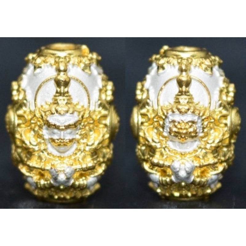 Thao Wessuwan Amulet for Wealth and Protection - Enhance Prosperity and Safety เนื้อชุบ2k(เงิน ทอง)