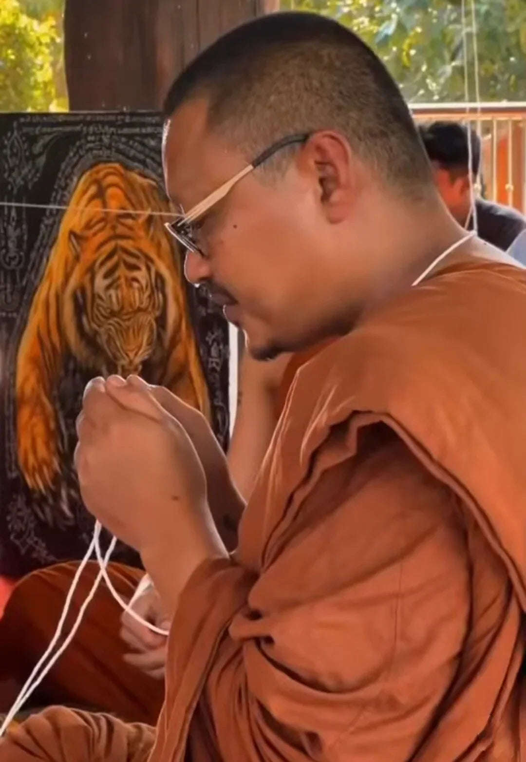 Thai Tiger Amulet for Power Protection - Enhance Authority and Spiritual Energy