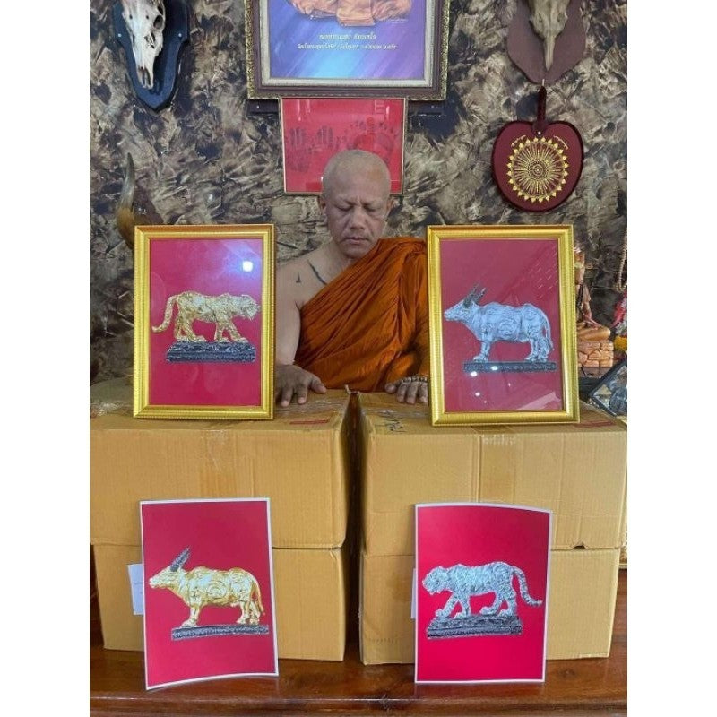 Thai Tiger Amulet for Protection by Phra Ajahn Prasoot - Phaya Suea Luwichai Amulet