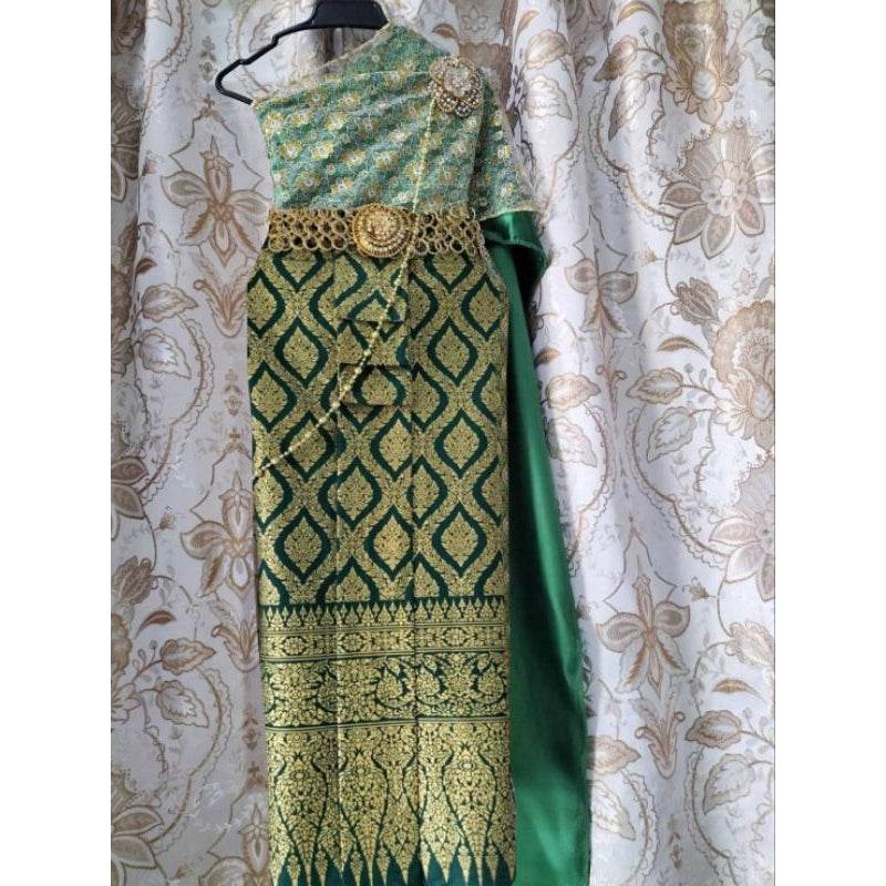 Thai Traditional Costume for Kids - Double-Layer Sabai Costume Set for Ages 3-10 Years with Custom Sizes & Styles Available One-Sake.com ฟ้า2 / L ฟ้า2 / S ฟ้า2 / M ฟ้า2 / S-ฟ้า2 / M-ฟ้า2 / L-ฟ้า2 / XL-ฟ้า2 / 2xl-ฟ้า2 / 3xl-ฟ้า2 / 4xl-ฟ้า2 / 5xl-เขียว / S-เขียว / M-เขียว / L-เขียว / XL-เขียว / 2xl-เขียว / 3xl-เขียว / 4xl-เขียว / 5xl-ม่วง / S-ม่วง / M-ม่วง / L-ม่วง / XL-ม่วง / 2xl-ม่วง / 3xl-ม่วง / 4xl-ม่วง / 5xl-