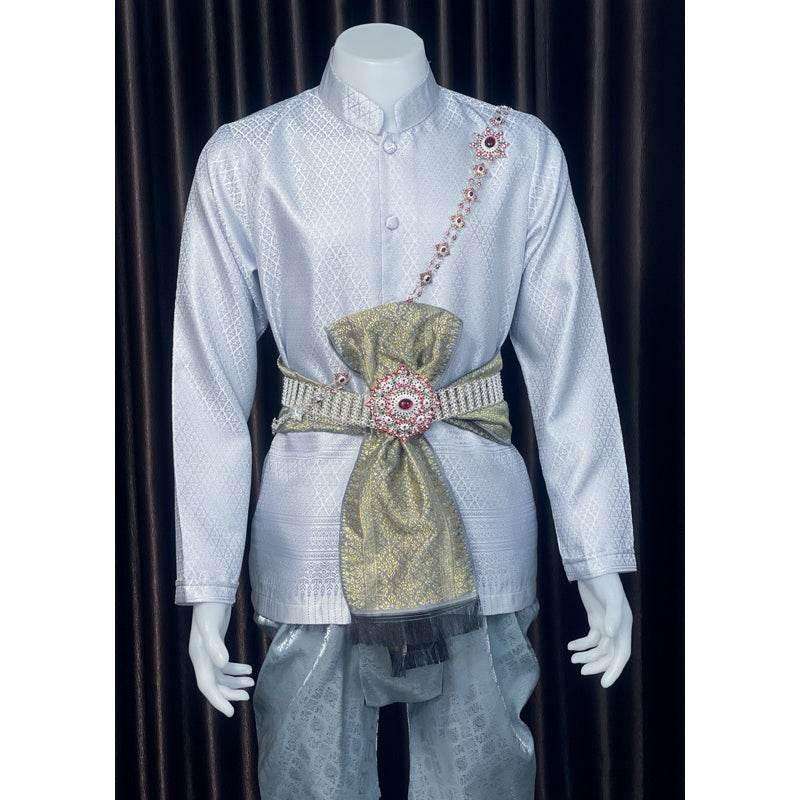 Thai Traditional Men's Outfit Set - Premium Style for Authentic Elegance
