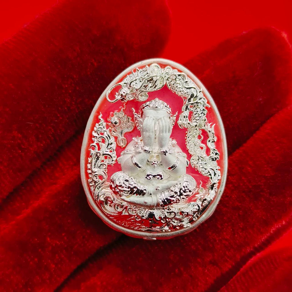 Thai Wealth Amulet for Success with Intricate Design for Abundance and Prosperity