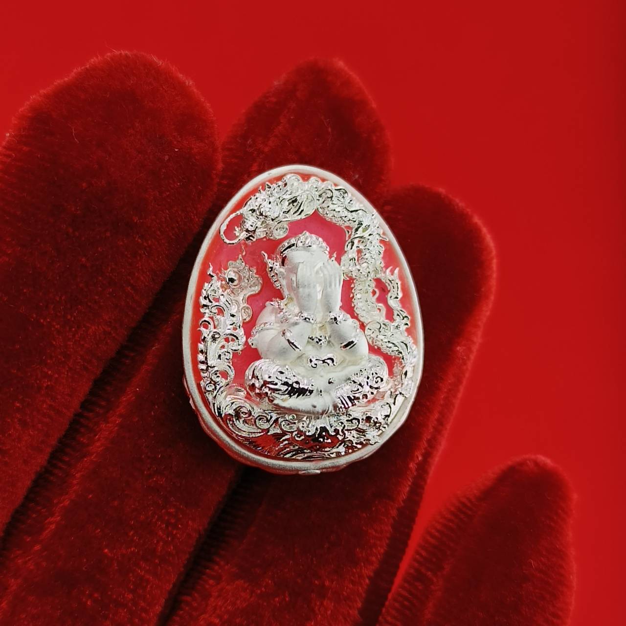 Thai Wealth Amulet for Success with Intricate Design for Abundance and Prosperity