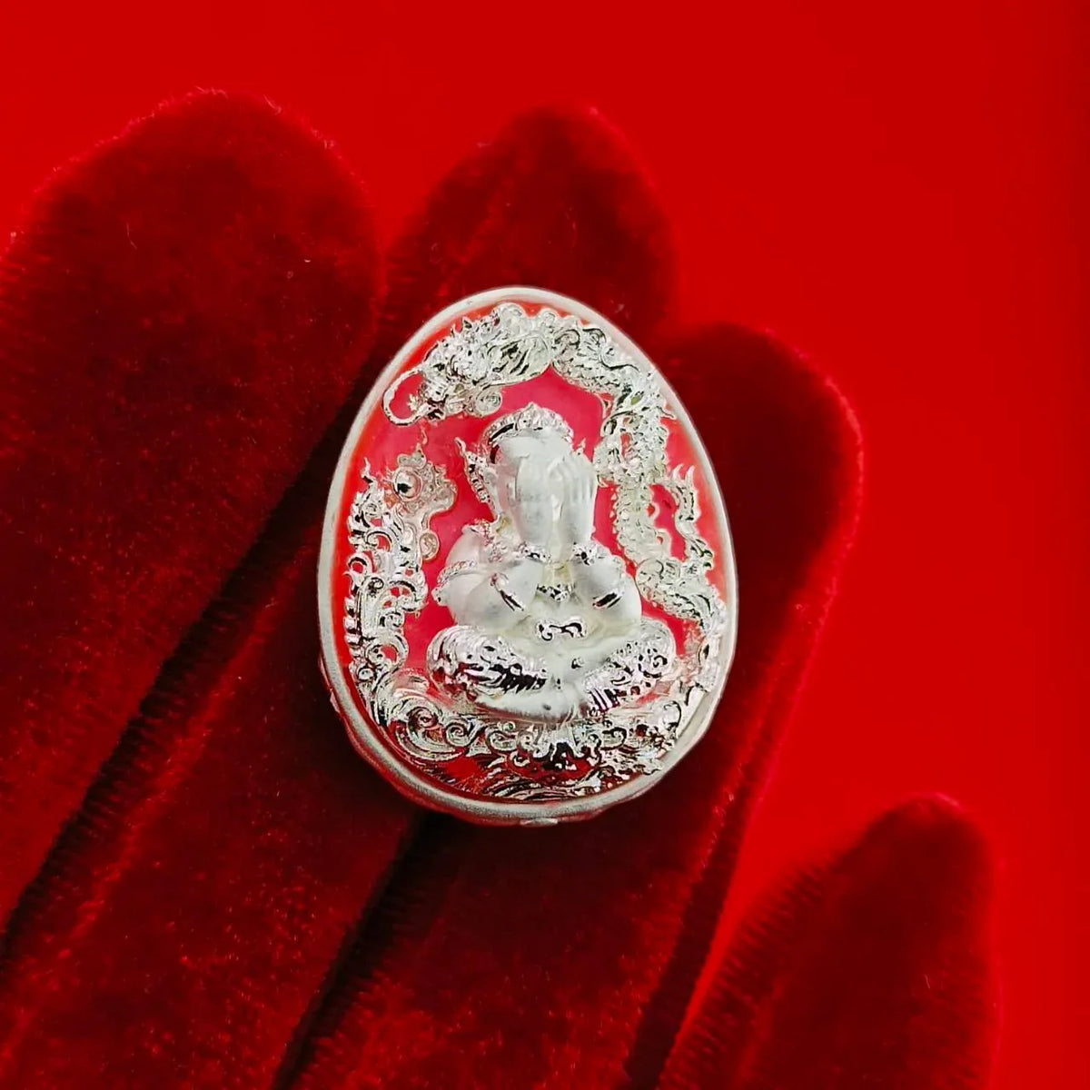 Thai Wealth Amulet for Success with Intricate Design for Abundance and Prosperity