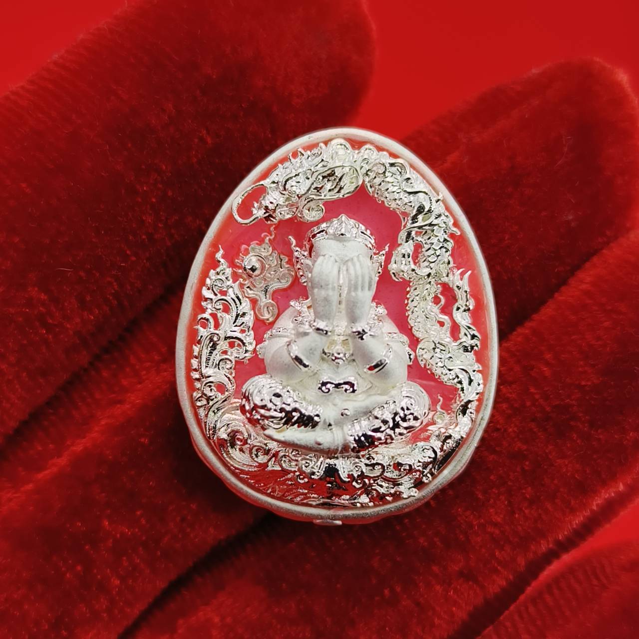 Thai Wealth Amulet for Success with Intricate Design for Abundance and Prosperity
