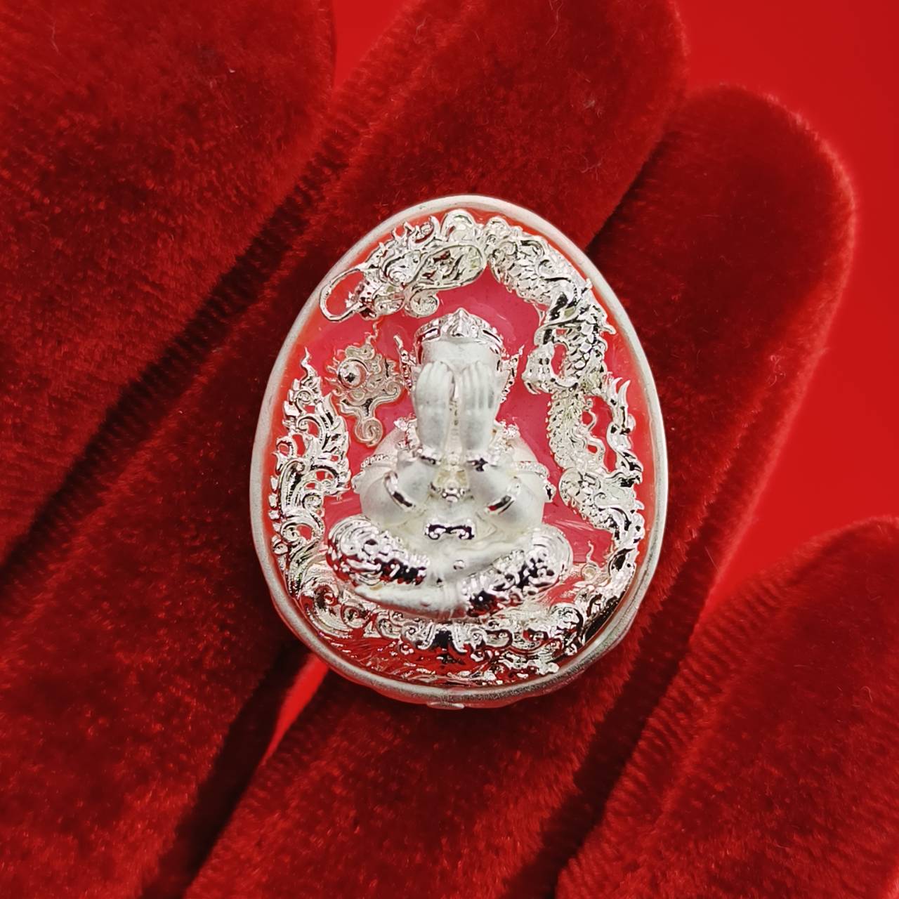 Thai Wealth Amulet for Success with Intricate Design for Abundance and Prosperity