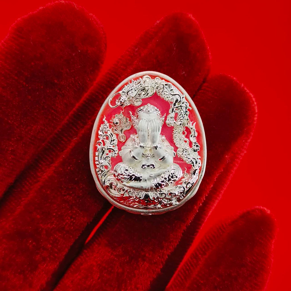 Thai Wealth Amulet for Success with Intricate Design for Abundance and Prosperity