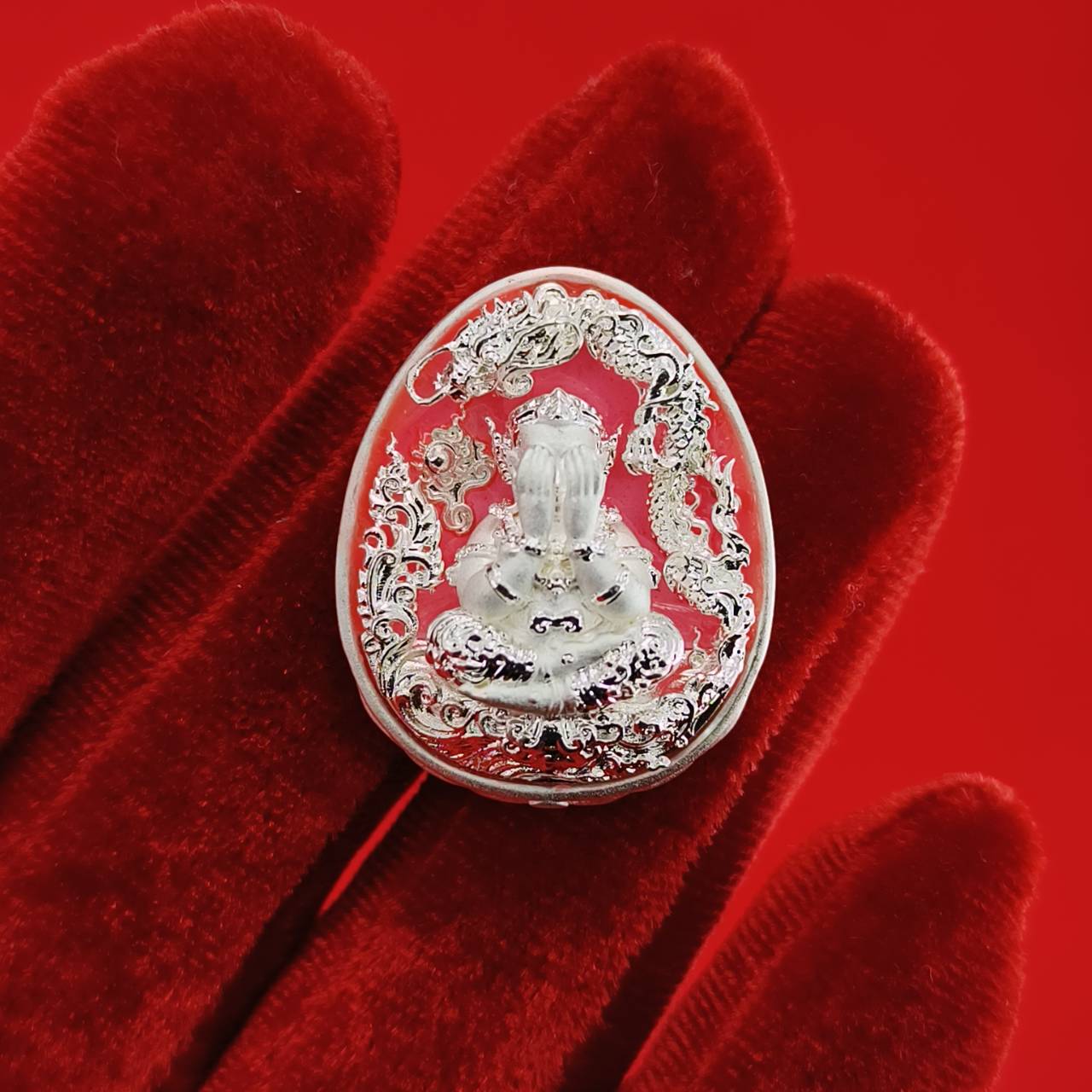 Thai Wealth Amulet for Success with Intricate Design for Abundance and Prosperity