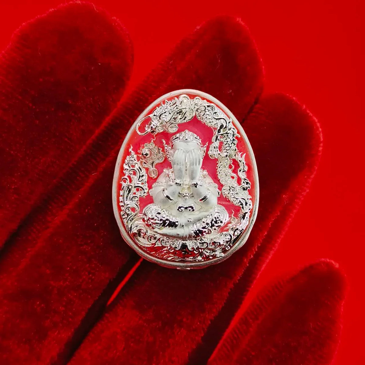 Thai Wealth Amulet for Success with Intricate Design for Abundance and Prosperity