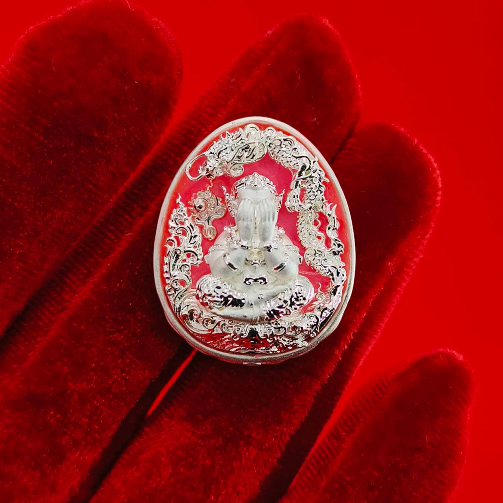 Thai Wealth Amulet for Success with Intricate Design for Abundance and Prosperity