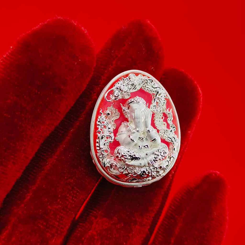 Thai Wealth Amulet for Success with Intricate Design for Abundance and Prosperity