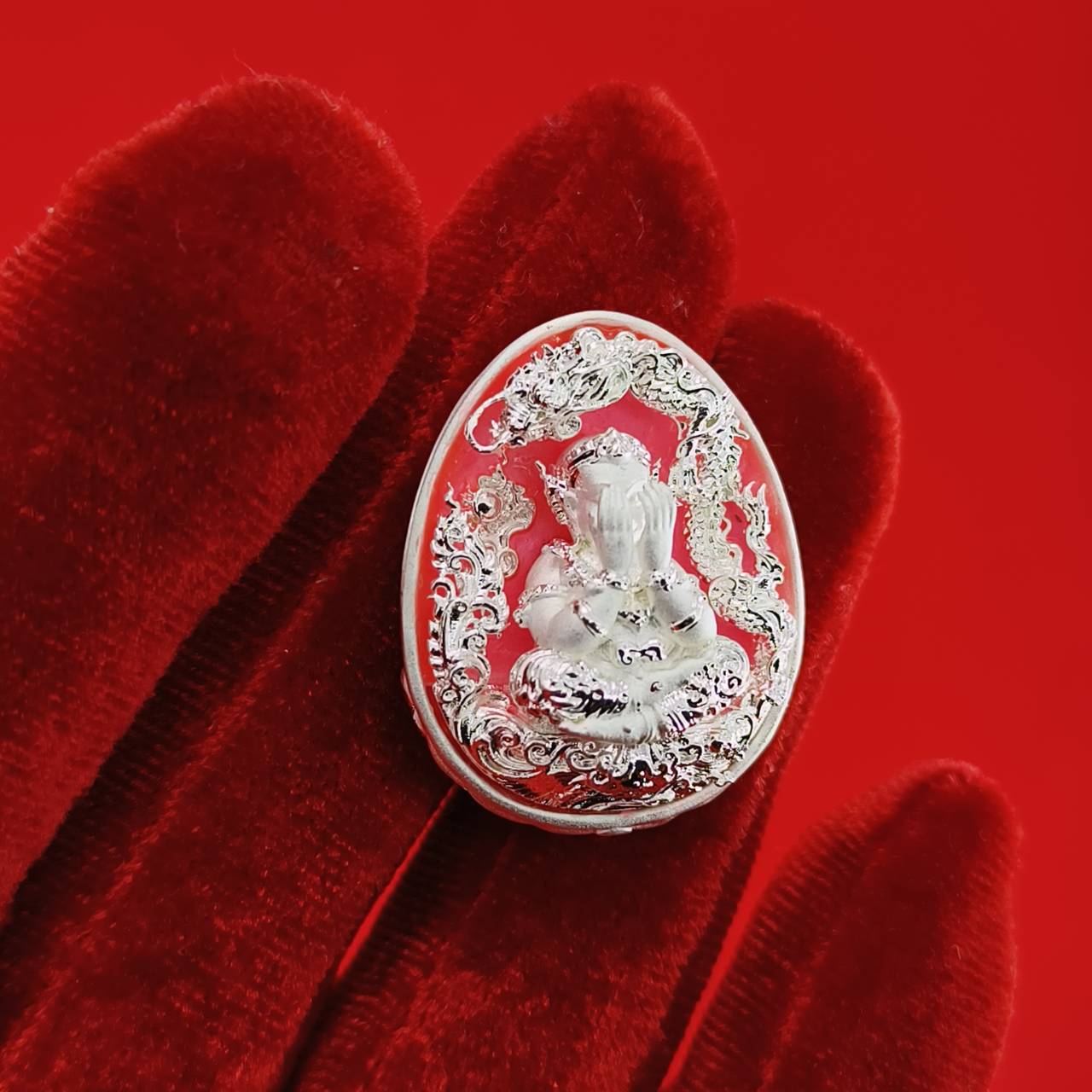 Thai Wealth Amulet for Success with Intricate Design for Abundance and Prosperity