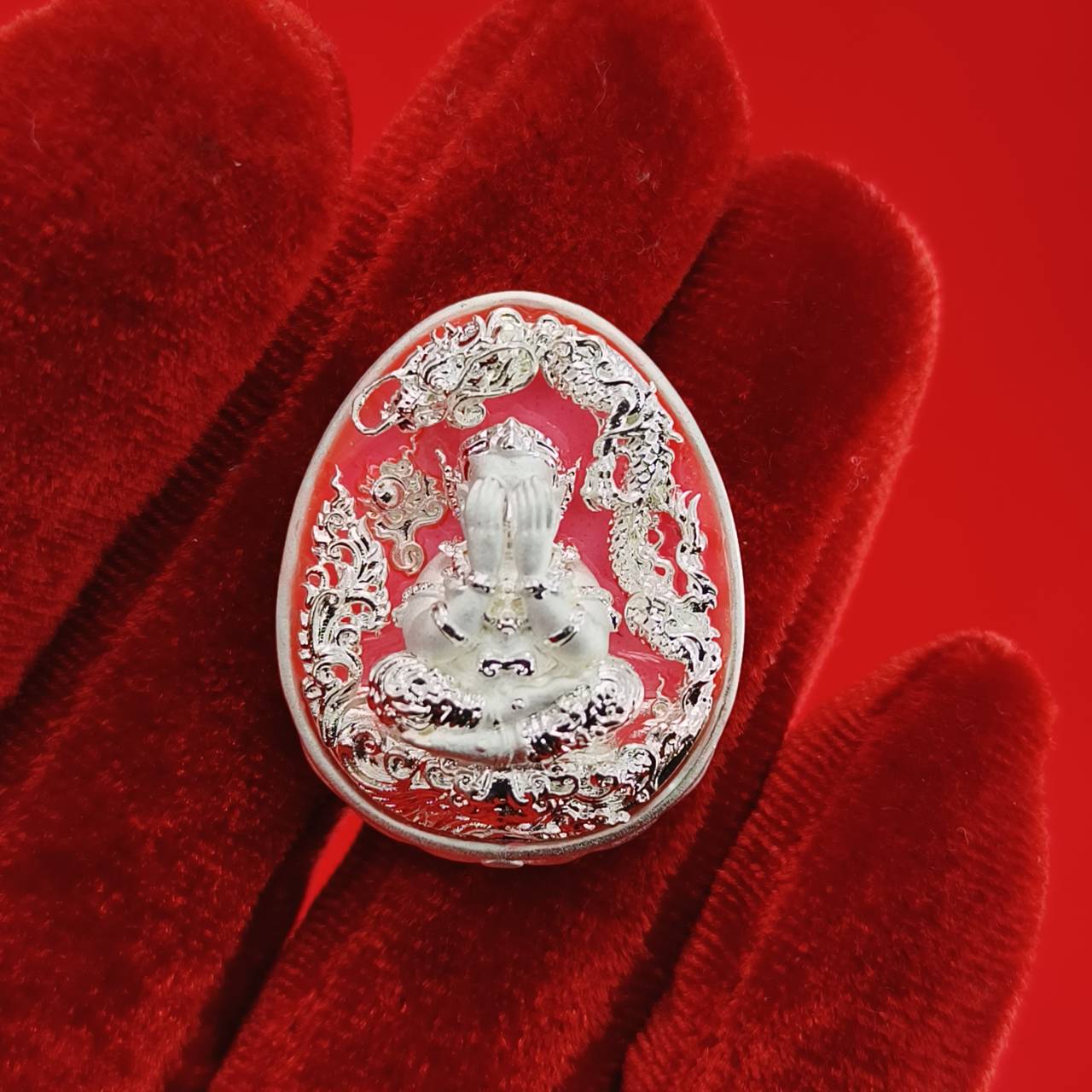 Thai Wealth Amulet for Success with Intricate Design for Abundance and Prosperity