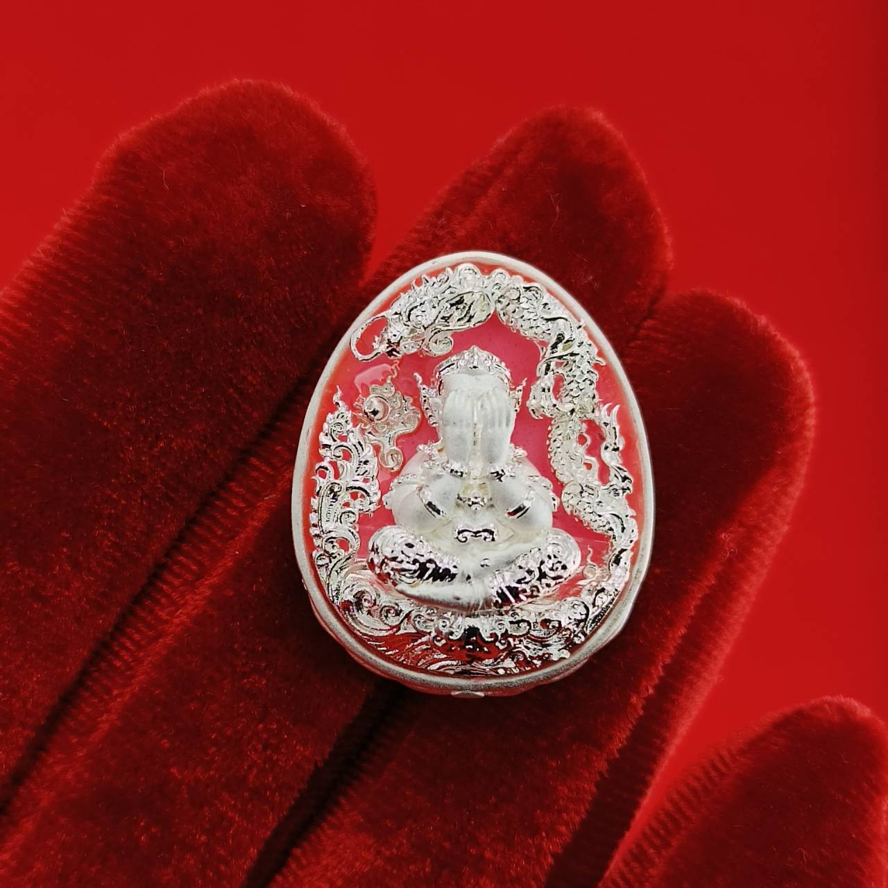 Thai Wealth Amulet for Success with Intricate Design for Abundance and Prosperity