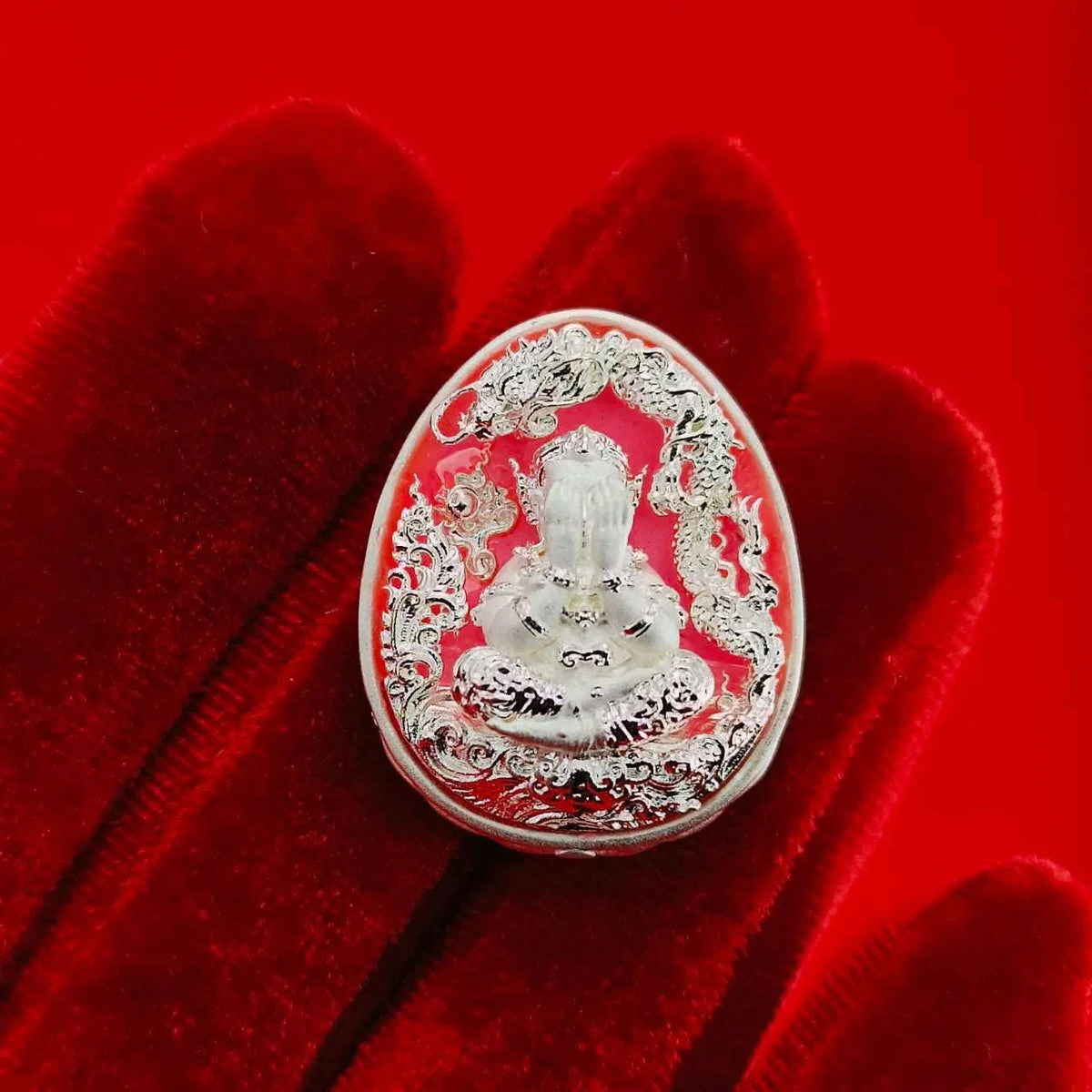 Thai Wealth Amulet for Success with Intricate Design for Abundance and Prosperity