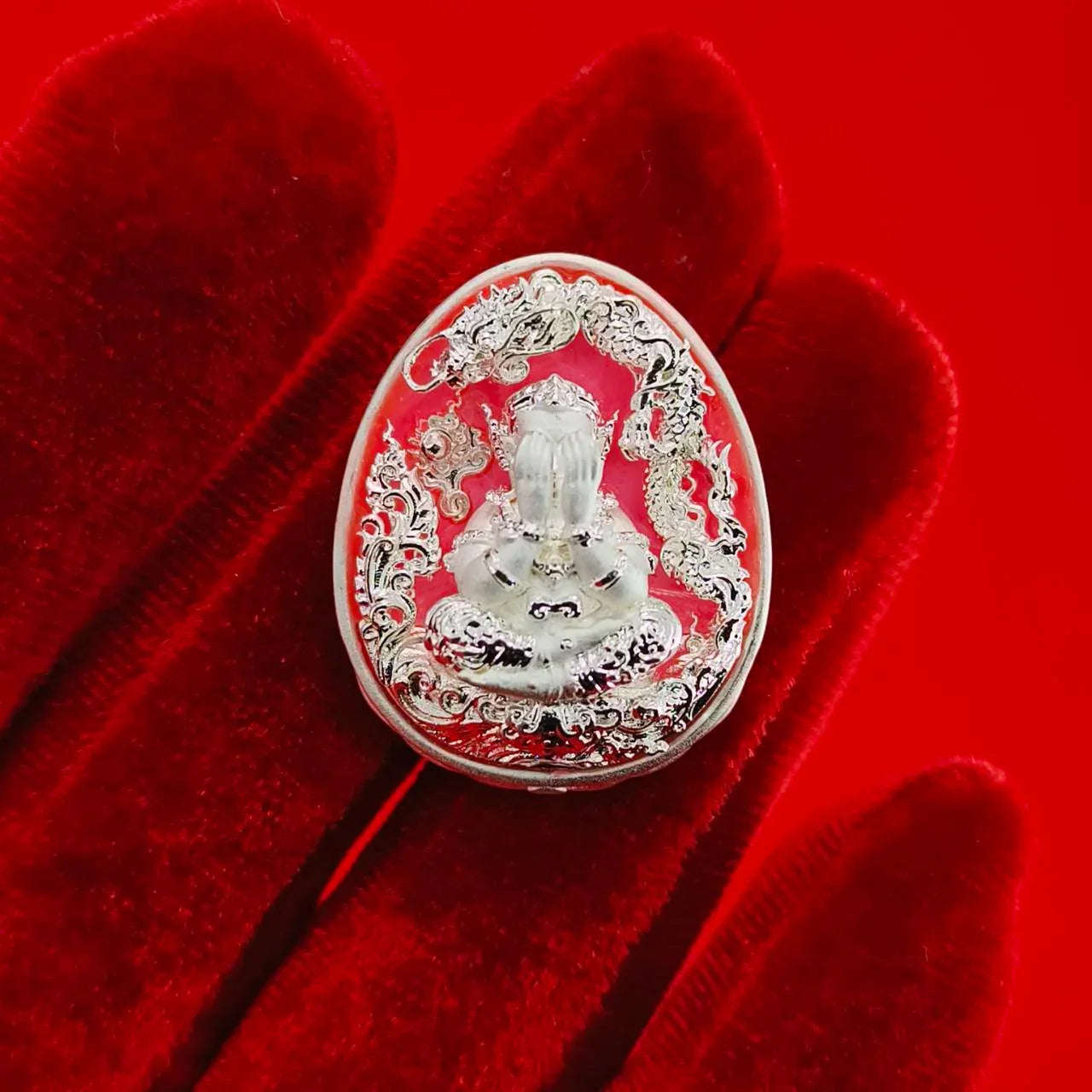 Thai Wealth Amulet for Success with Intricate Design for Abundance and Prosperity