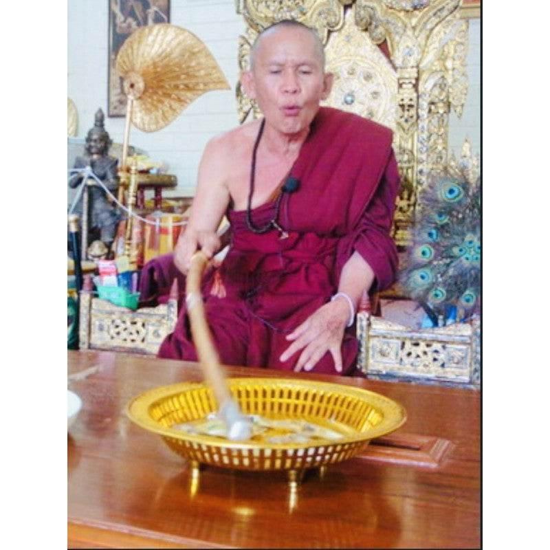 Thai Wealth Attraction Amulet Charm - Takhroot Phasit Wech Mahalap Talisman for Prosperity